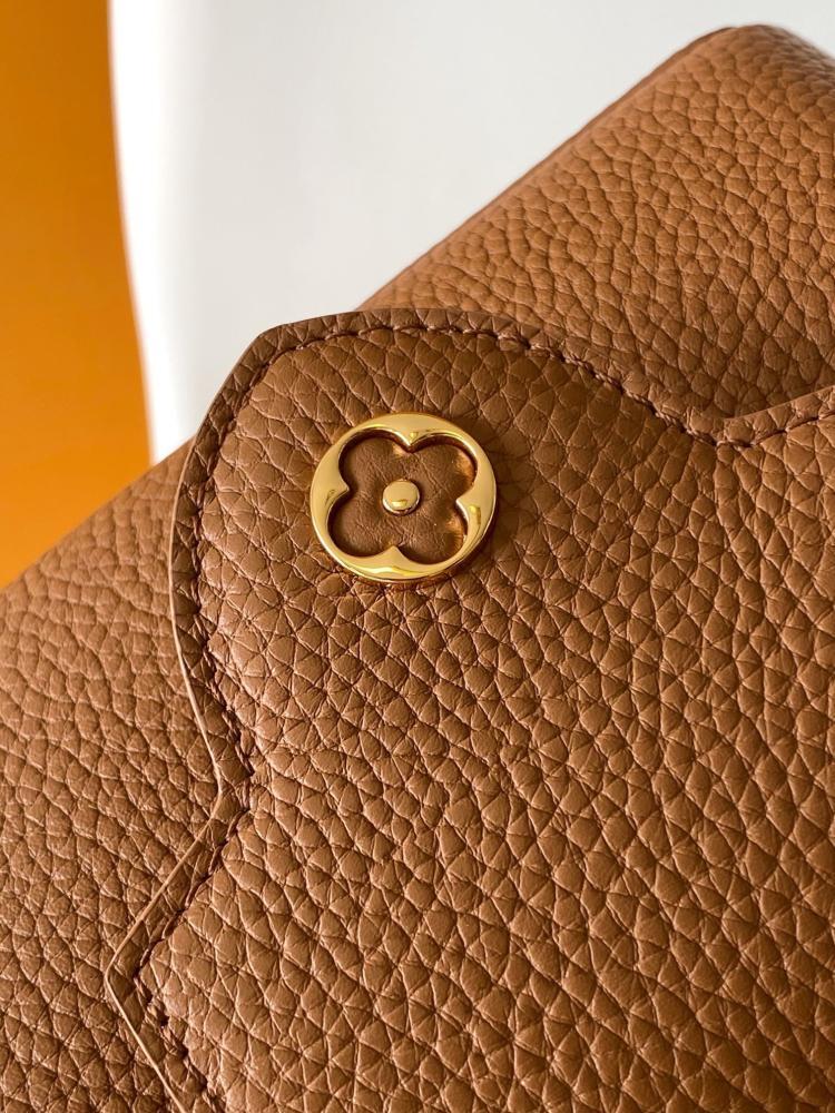 Monogram Leather Shoulder Bag