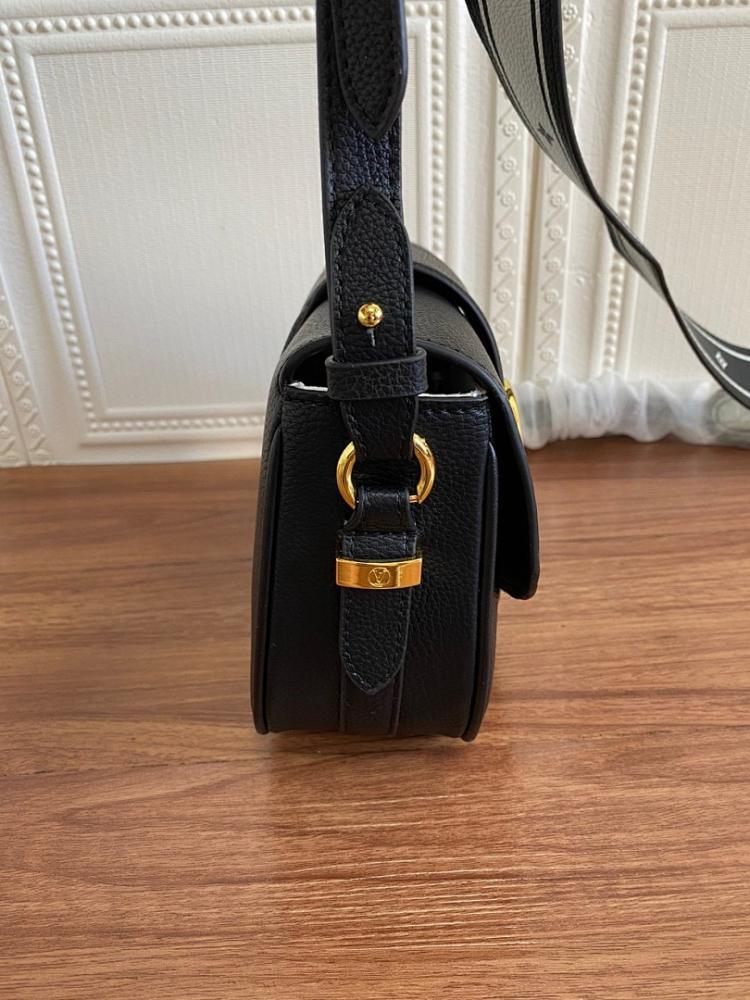 Classic Premium Gold Leather Shoulder Bag
