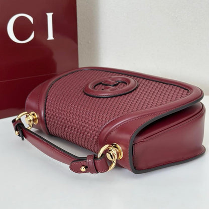 Woven Leather Shoulder Bag