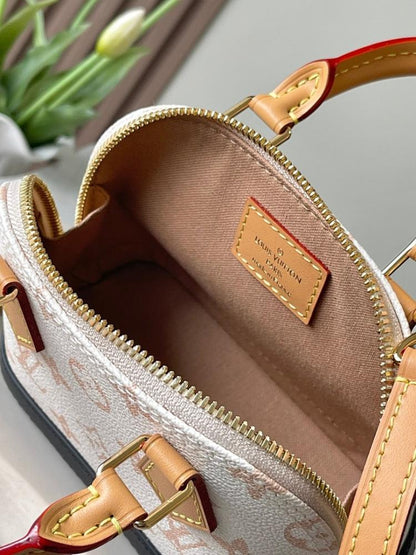Alma Monogram Leather Crossbody Bag