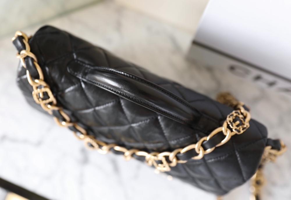 Classic Elegant Leather Top Handle Bag