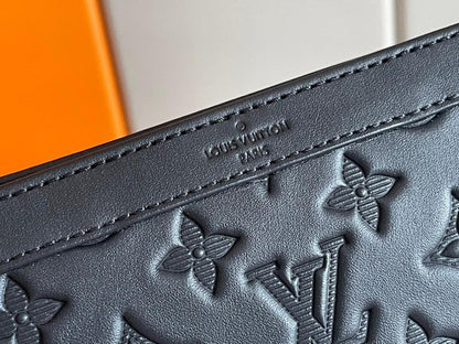 Stylish Refined Monogram Leather Shoulder Bag