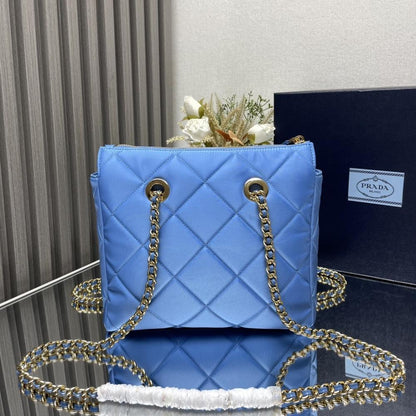 Quilted Nylon Crossbody Bag