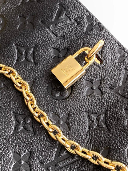 Stylish Refined Monogram Leather Crossbody Bag