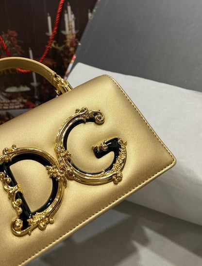 Elegant Refined Leather Top Handle Bag
