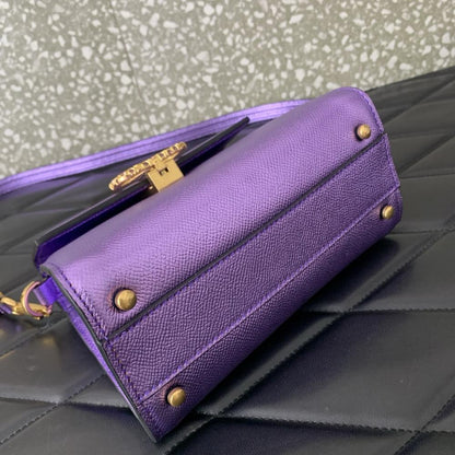 Crystal-Embellished Top Handle Bag