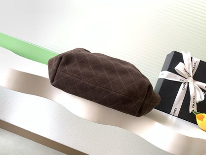 Suede Top Handle Bag