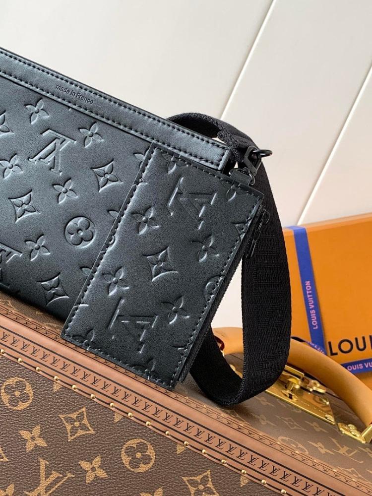 Modern Stylish Monogram Leather Crossbody Bag