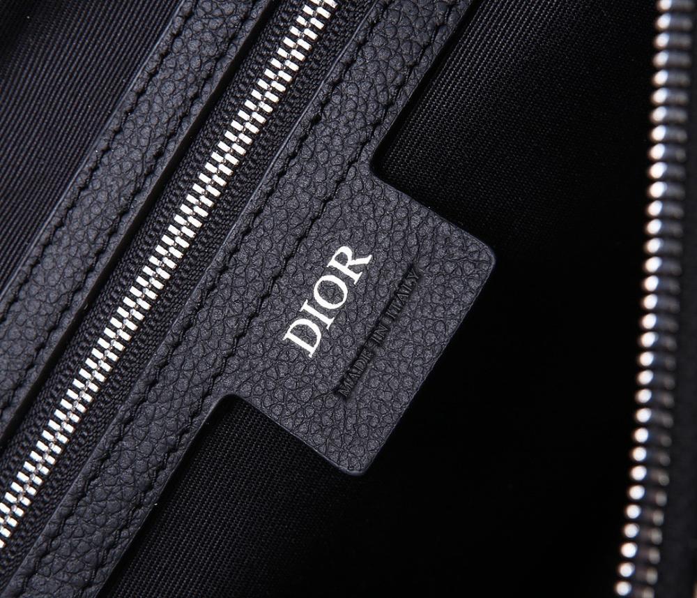 Saddle Black Calfskin Crossbody Bag