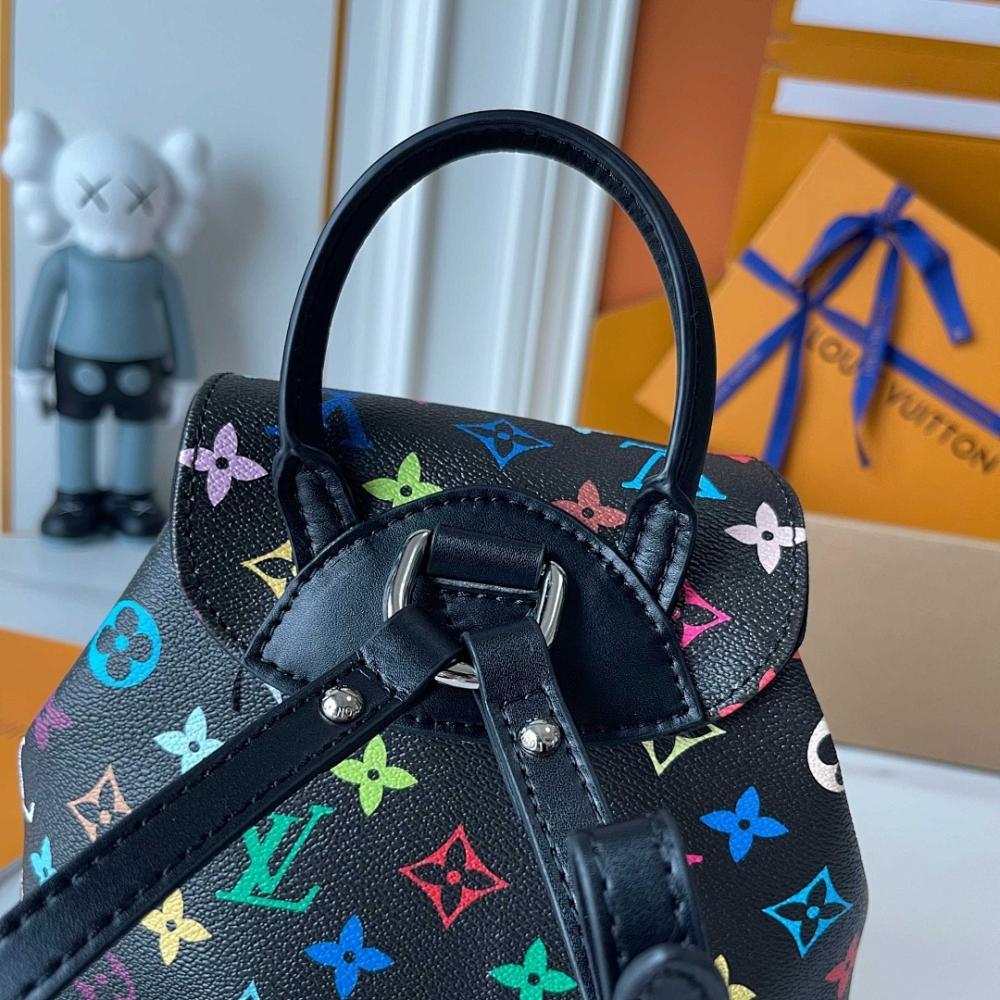 Modern Italian-Inspired Monogram Leather Shoulder Bag