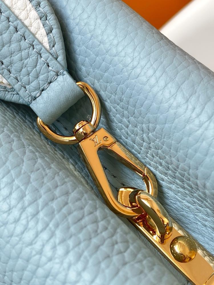 Capucines Mini in Sky Blue Taurillon
