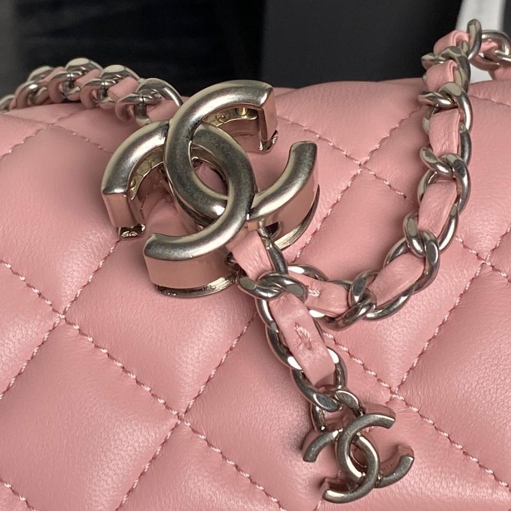 Gold Top Handle Bag