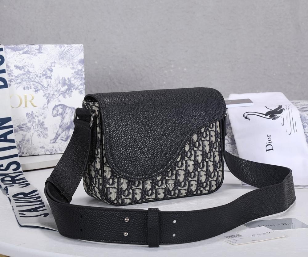 Modern Luxury Black Printed Calfskin Shoulder Bag