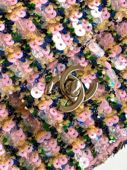 Embroidered Top Handle Bag