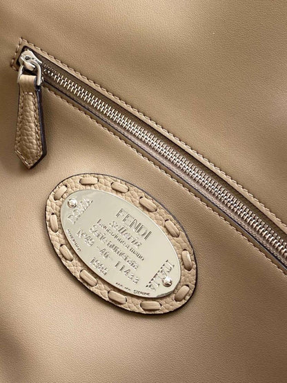 Classic Leather Top Handle Bag