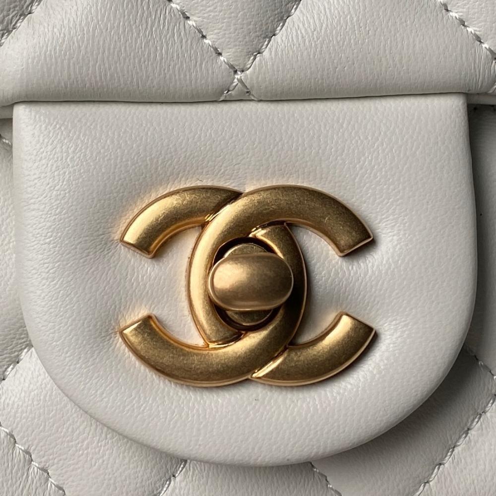 Gold Top Handle Bag