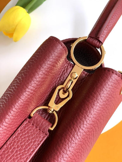 Leather Top Handle Bag