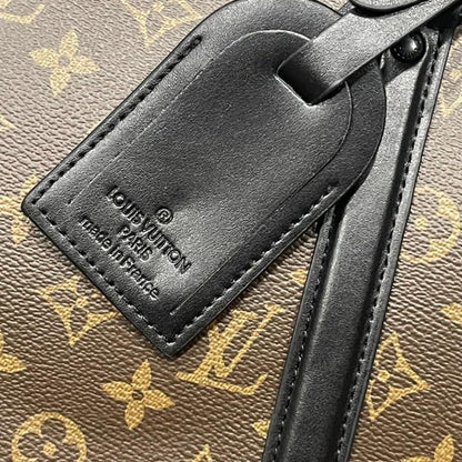 Sac Plat Monogram Leather Shoulder Bag