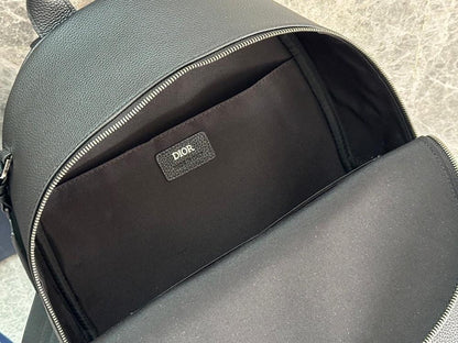 Italian-Inspired Luxury Black Calfskin Crossbody Bag