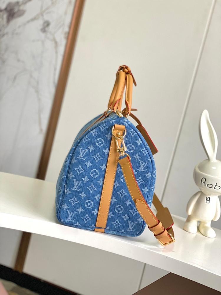 Keepall Woven Leather Travel Bag