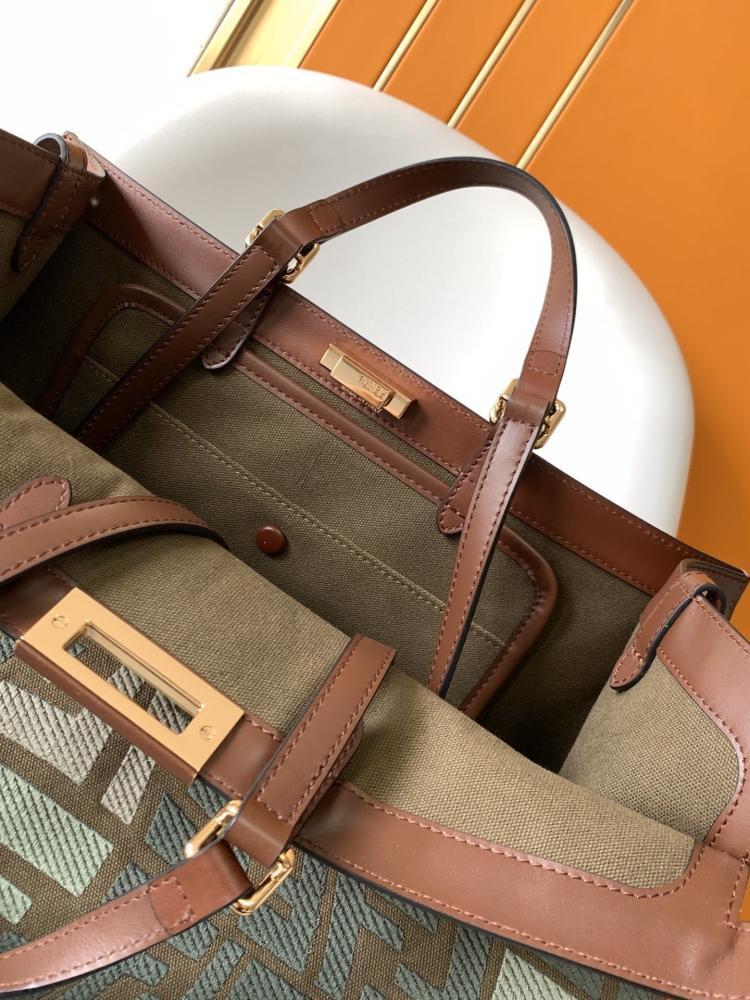 Embroidered Leather Tote Bag