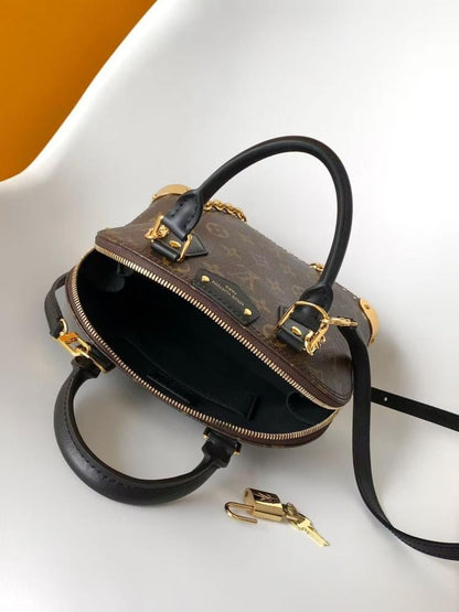 Leather Top Handle Bag