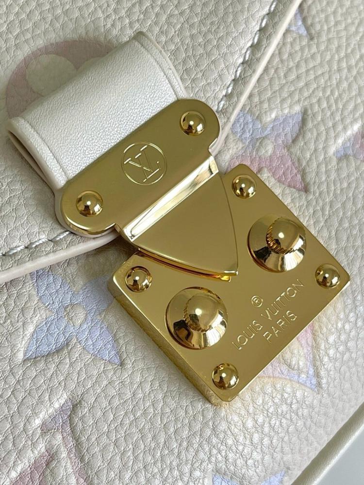 Classic Modern Monogram Leather Shoulder Bag