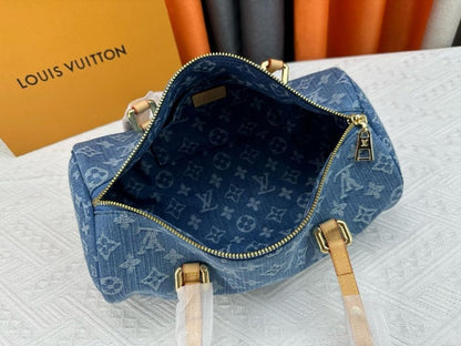 Modern Luxury Canvas Top Handle Bag