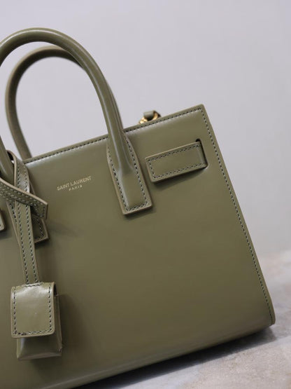 Leather Top Handle Bag