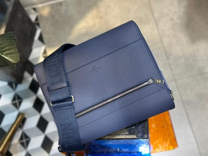 Modern Refined Leather Crossbody Bag