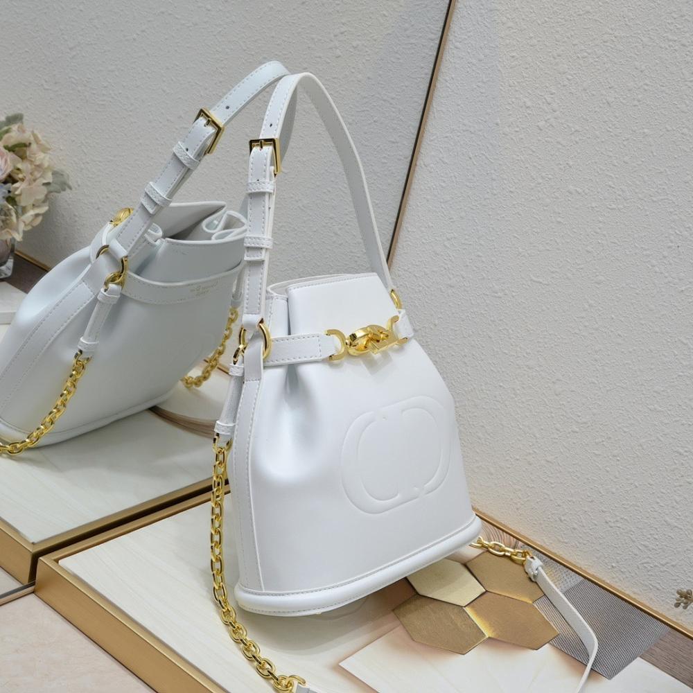 Modern Refined Calfskin Bucket Bag