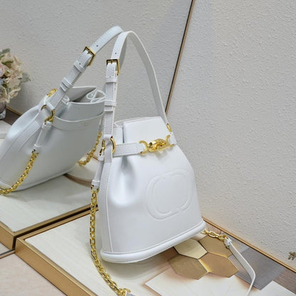 Modern Refined Calfskin Bucket Bag