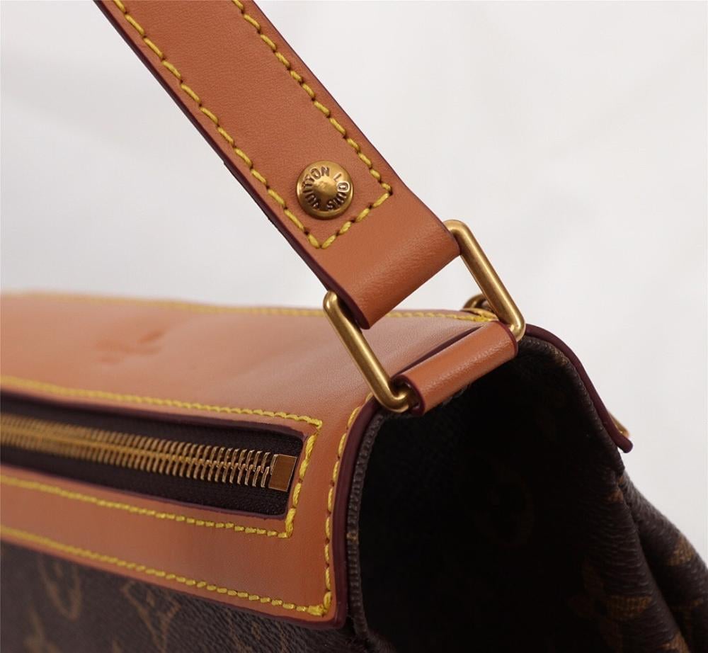Modern Monogram Leather Crossbody Bag – Limited Edition
