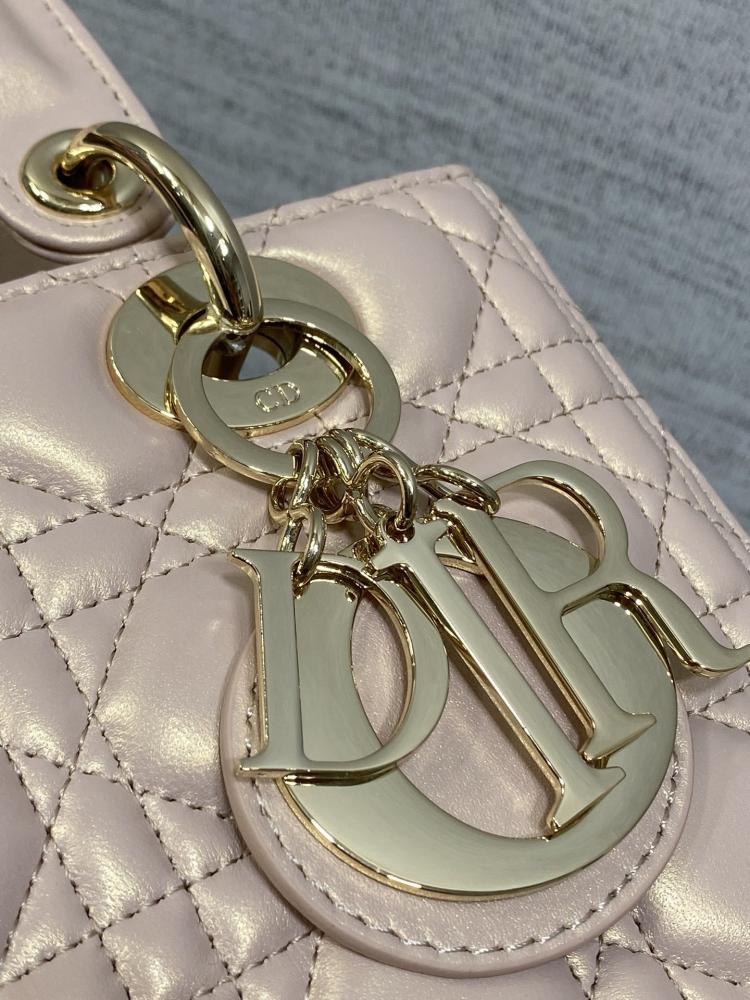Alma Pink Lambskin Top Handle Bag