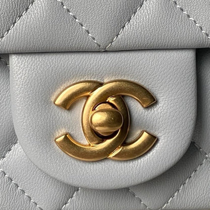 Gold Top Handle Bag