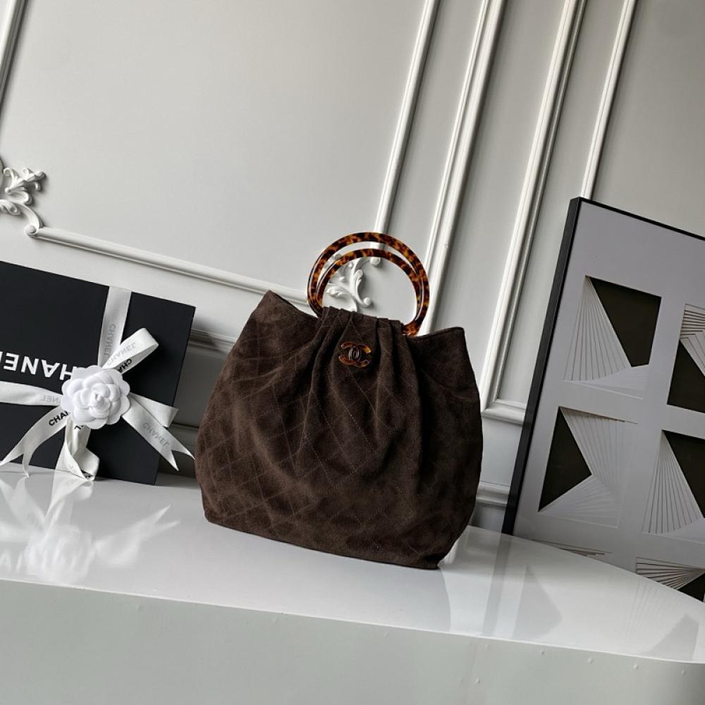 Suede Bucket Bag