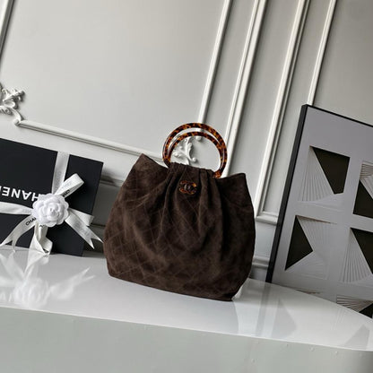 Suede Bucket Bag