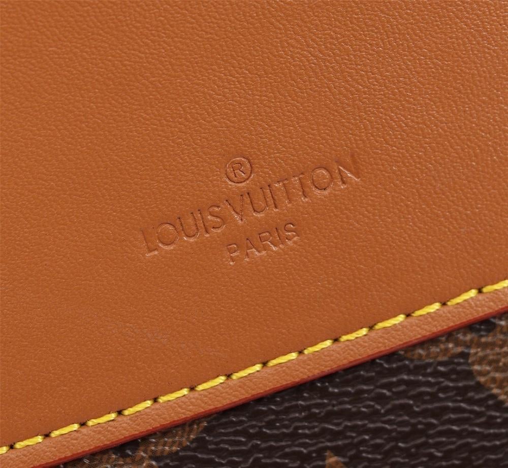 Stylish Monogram Leather Shoulder Bag – Limited Edition