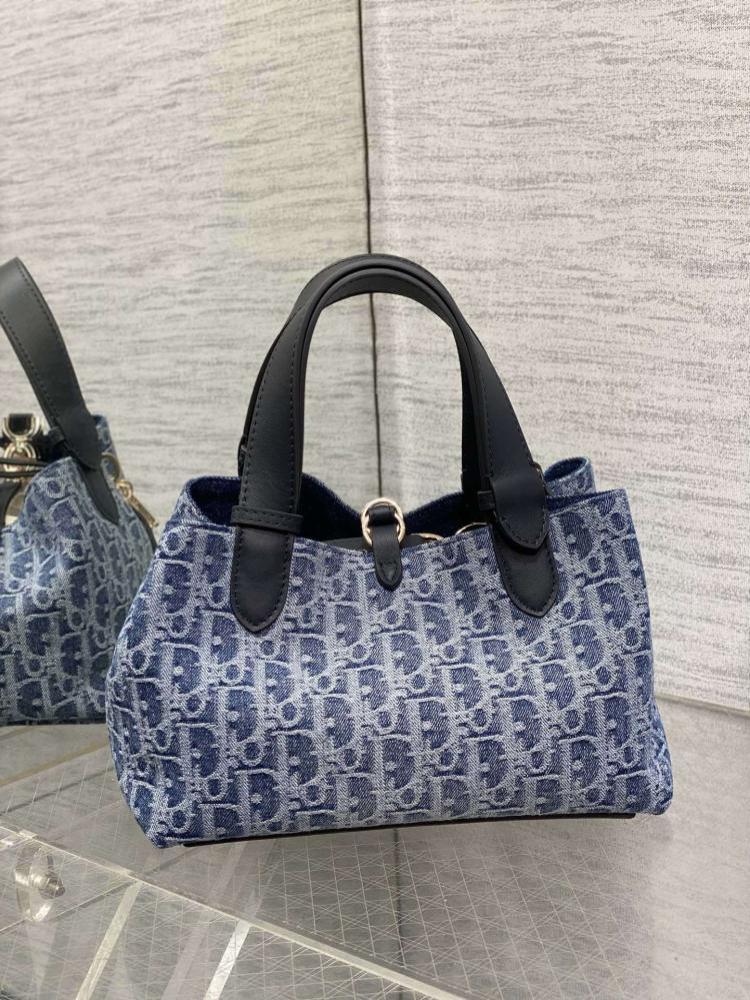 Alma Denim Top Handle Bag