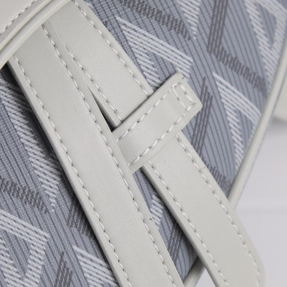 Saddle Monogram Calfskin Shoulder Bag
