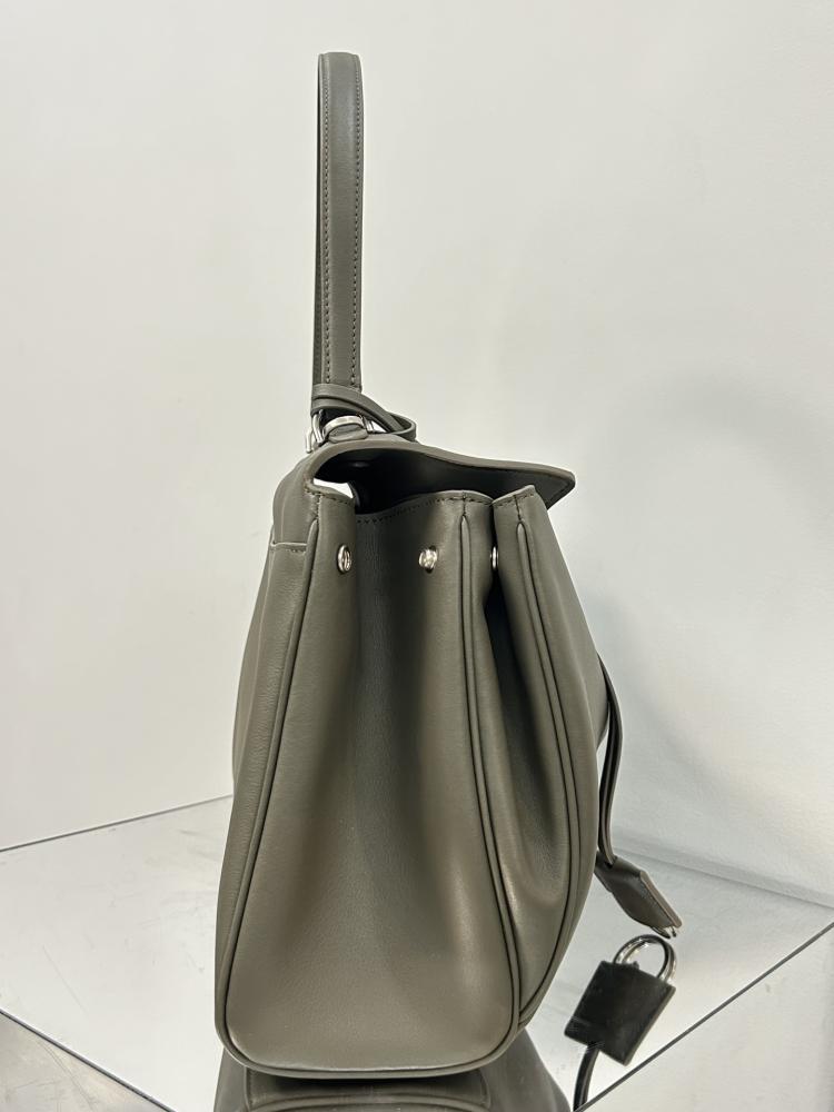 Luxury Leather Top Handle Bag