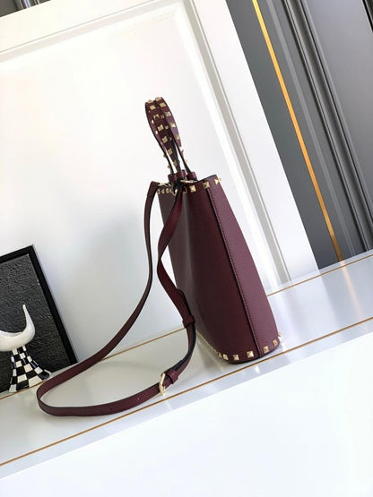 Stylish Studded Calfskin Shoulder Bag – Limited Edition