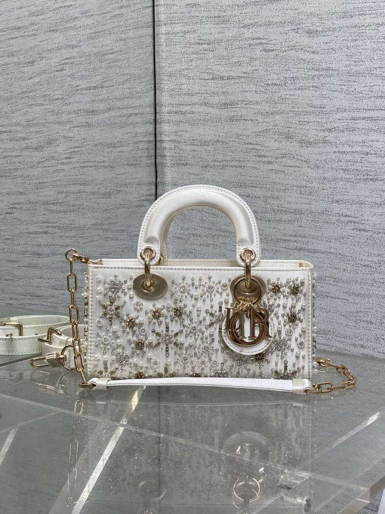 Embroidered Top Handle Bag