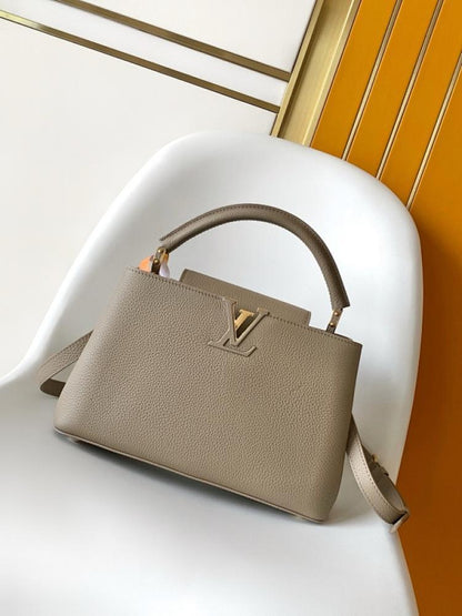 Classic Leather Top Handle Bag
