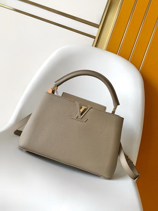 Classic Leather Top Handle Bag