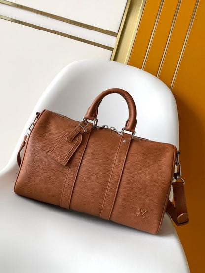 Practical Calfskin Travel Bag