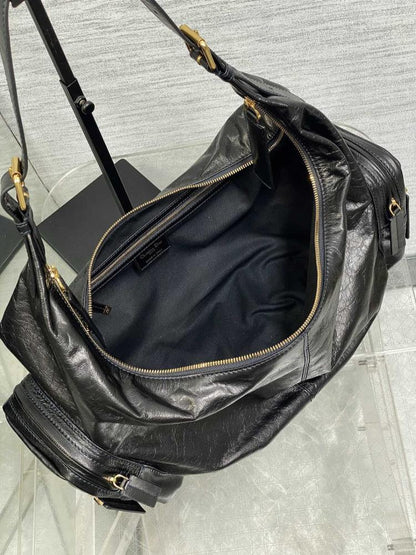 Classic Leather Top Handle Bag