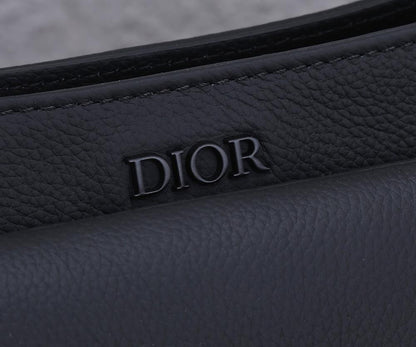 Luxury Stylish Black Quilted Calfskin Shoulder Bag