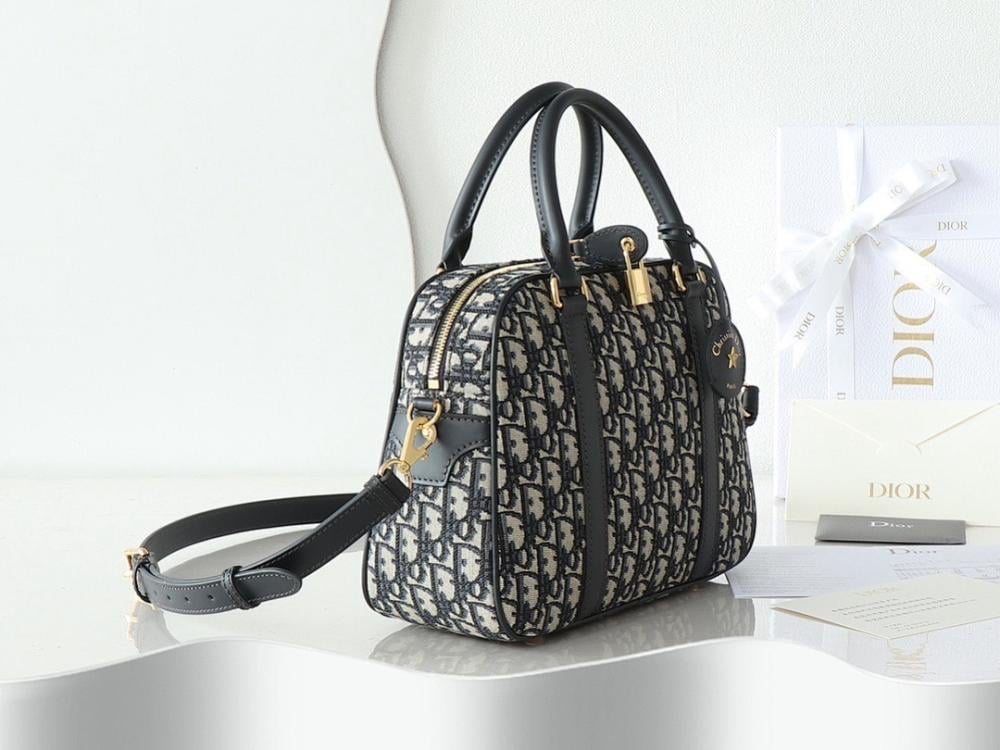 Modern Elegant Printed Leather Top Handle Bag