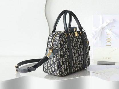 Modern Elegant Printed Leather Top Handle Bag